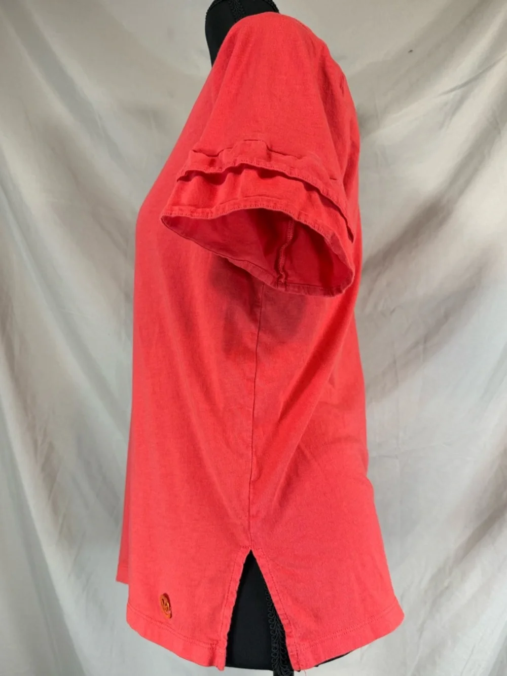 Michael‎ Michael Kors Ruffled Sleeve Top - Coral - Small
